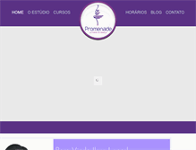Tablet Screenshot of dancepromenade.com.br